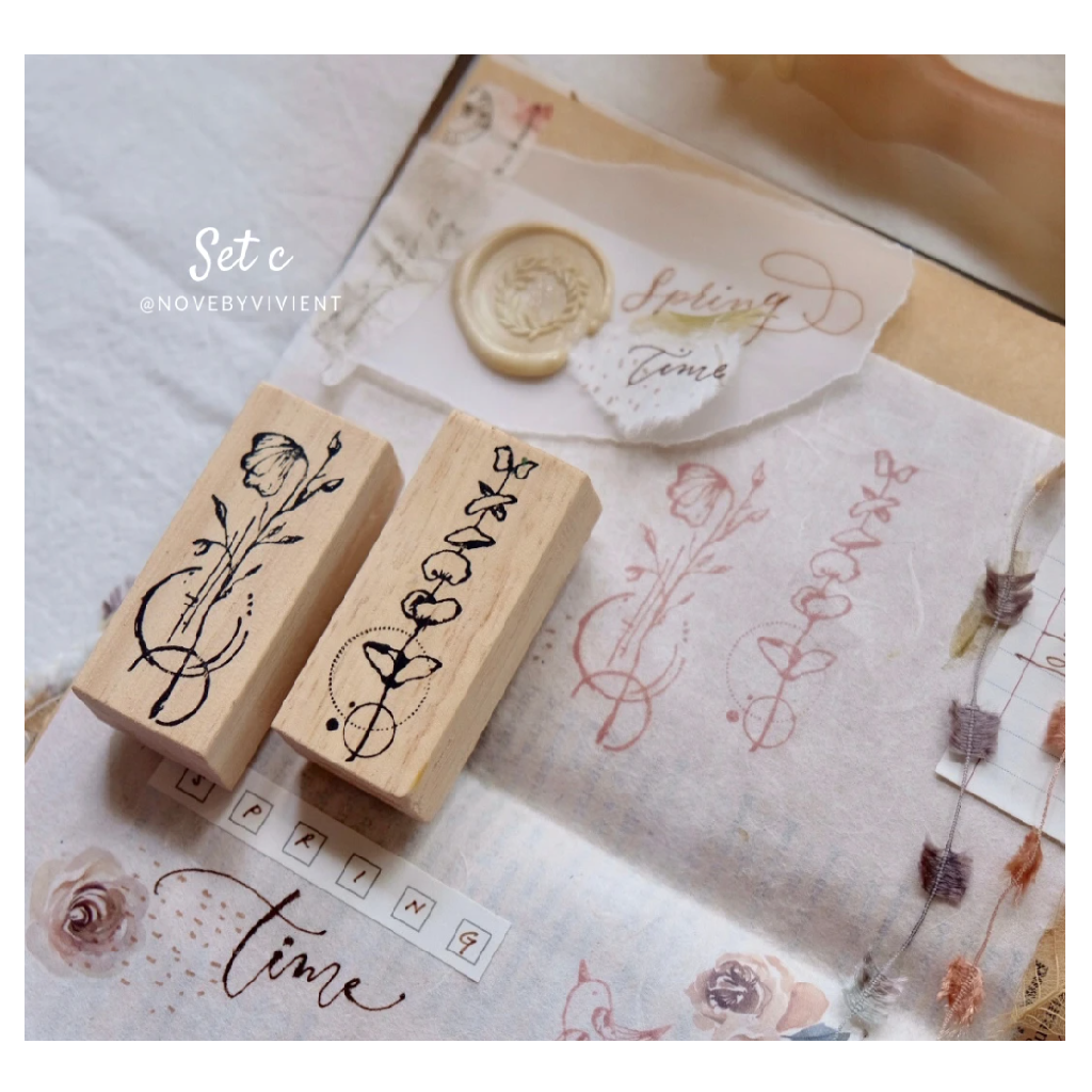 Nove Springtime Rubber Stamp Set C