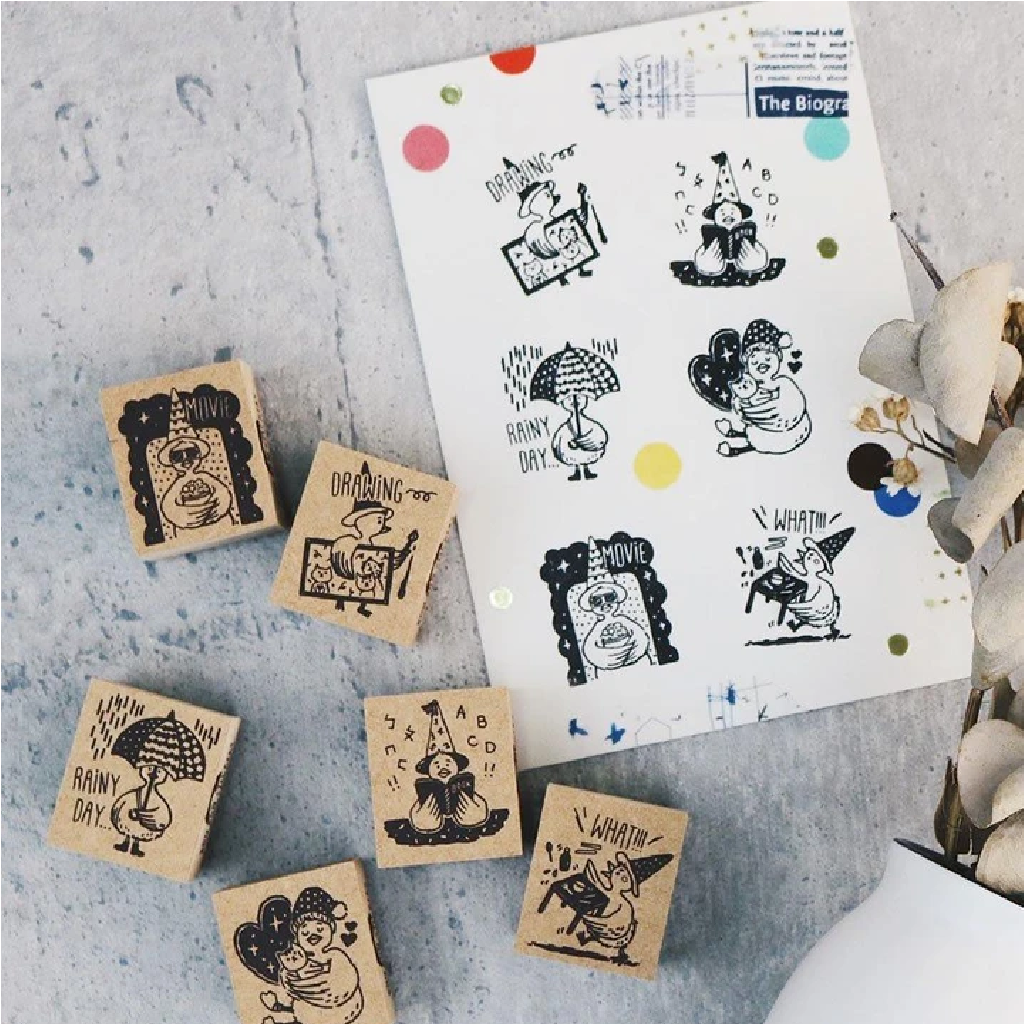 Rubber Stamp Bon Bon Stickers The Duck