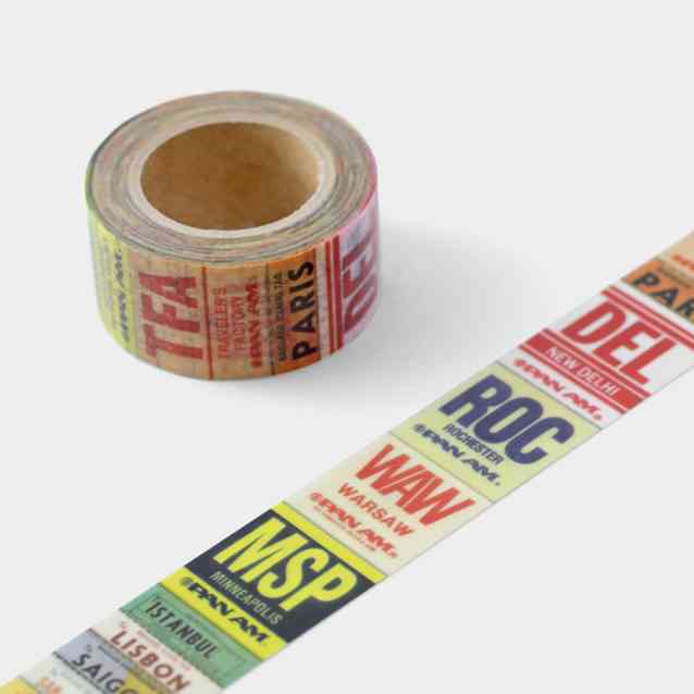 Washi Sampler 1M - Travelers Factory Pan Am Baggage Tag