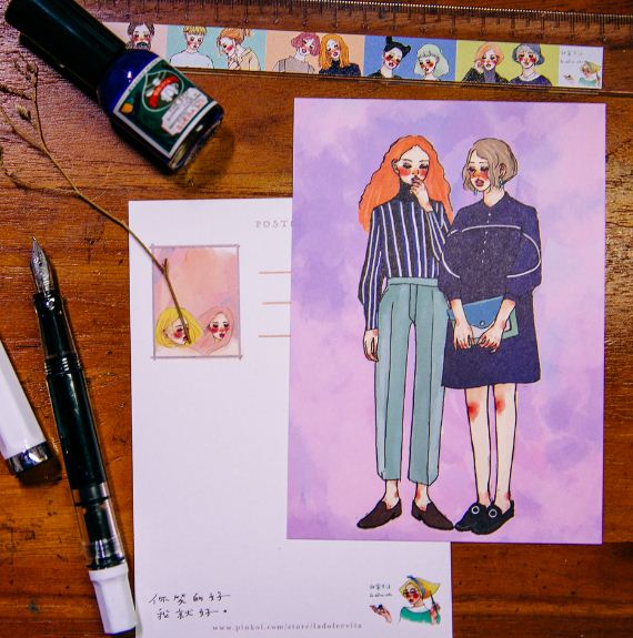 La Dolce Vita Postcard - Working