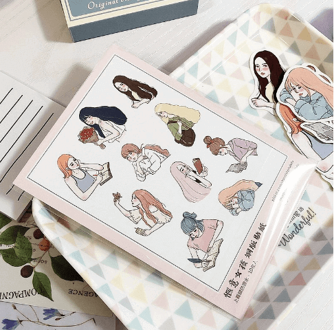 Starlululu Cozy Girl Sticker Set