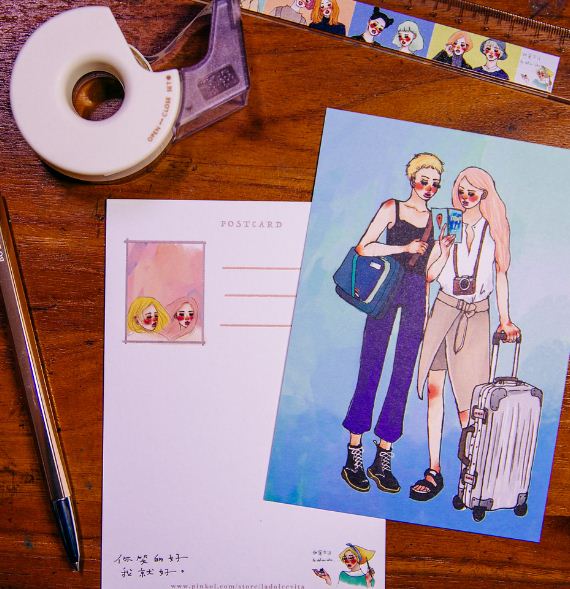 La Dolce Vita Postcard - Traveling