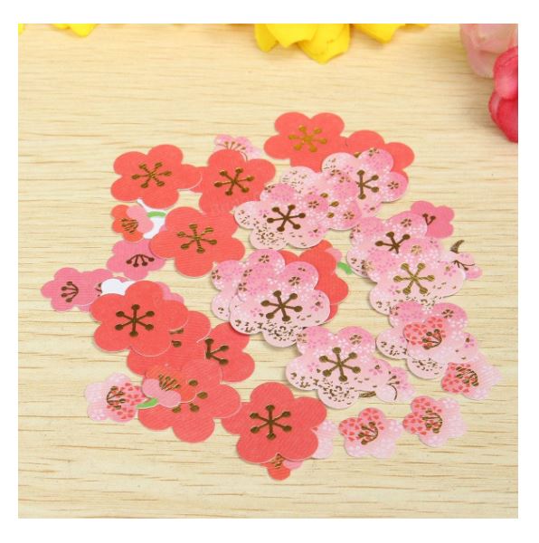 Gakken Sta:Ful Red Sakura Flake Sticker