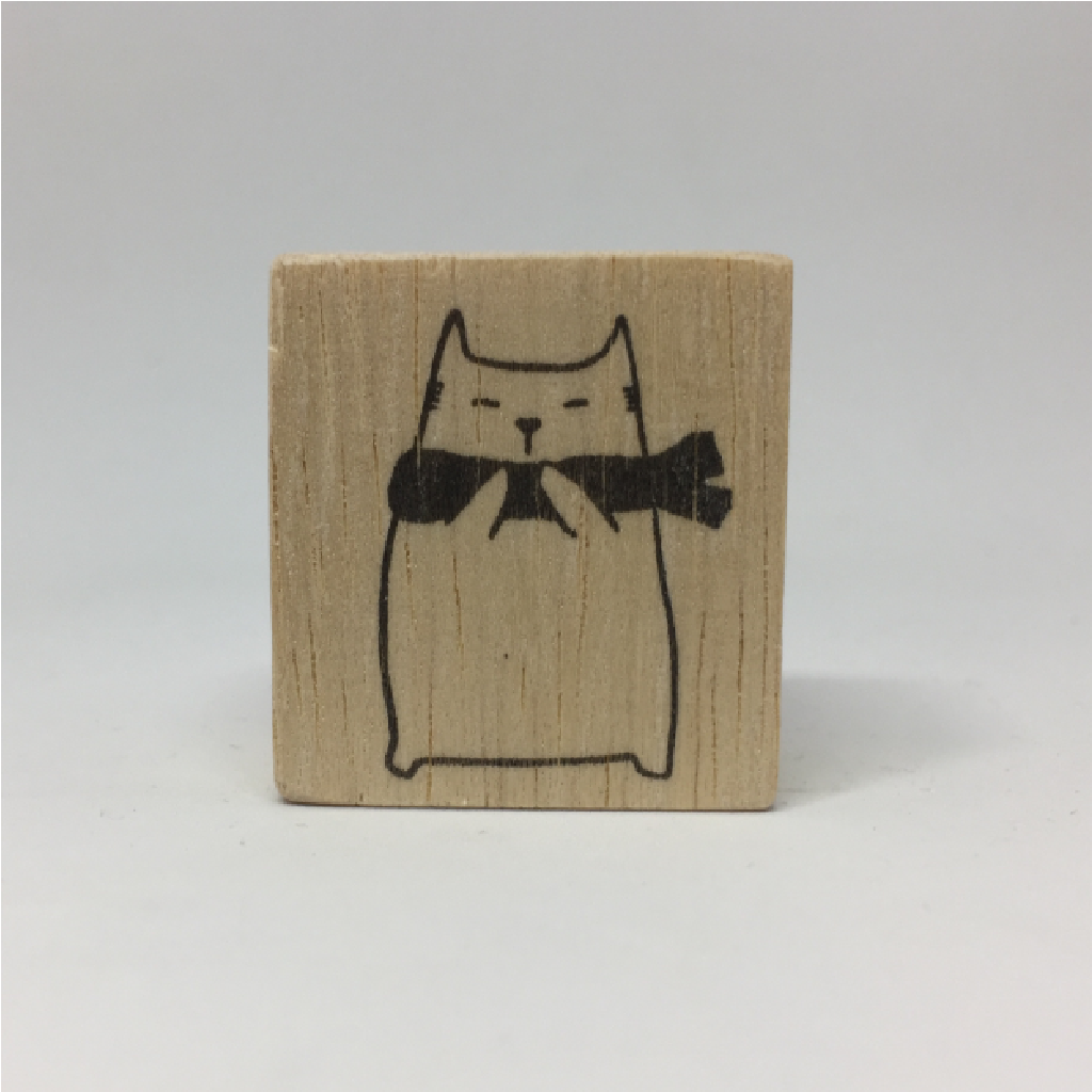 Catdoo - Winter Cat Rubber Stamp