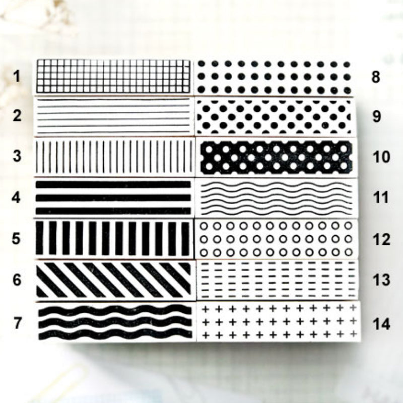 Oscolabo Rubber Stamp - Tape Wide