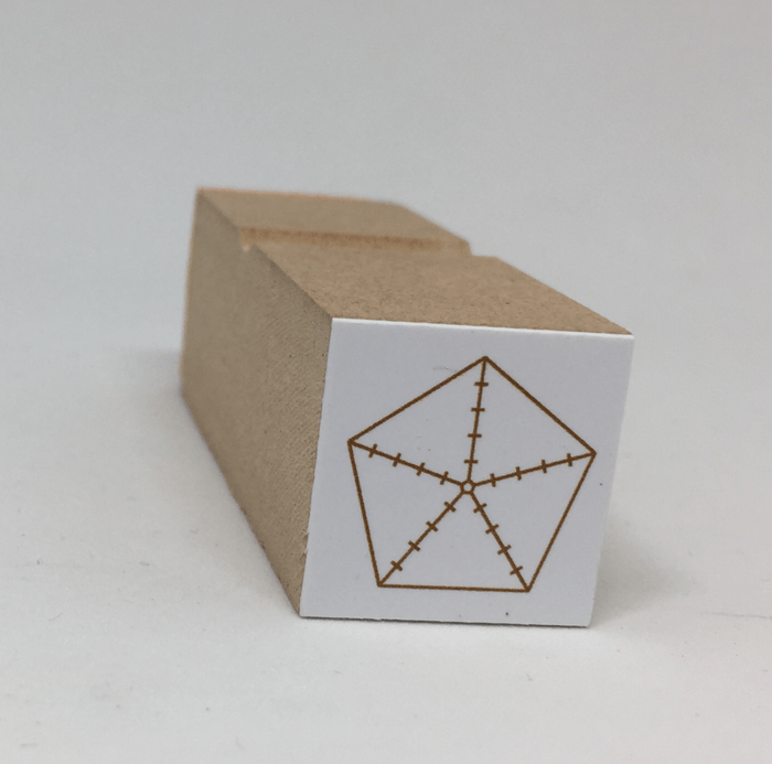 Japanese OSP Rubber Stamp - Pentagonal