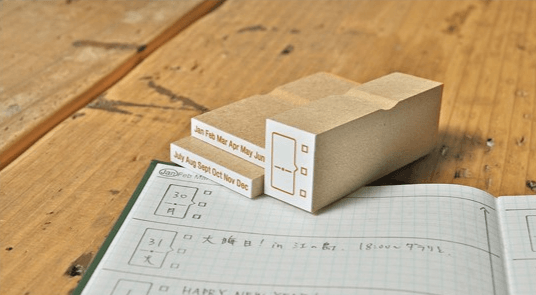 OSP Japan Rubber Stamp - Weekly Schedule Set Of 3