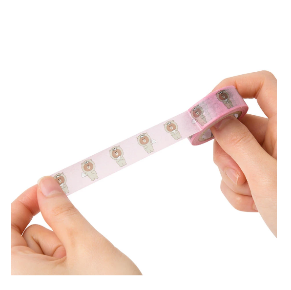 Line Friends Water Brown Masking Tape