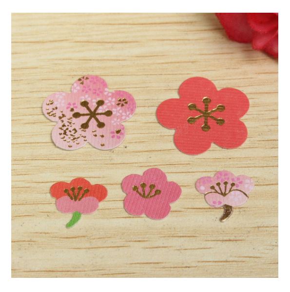 Gakken Sta:Ful Red Sakura Flake Sticker