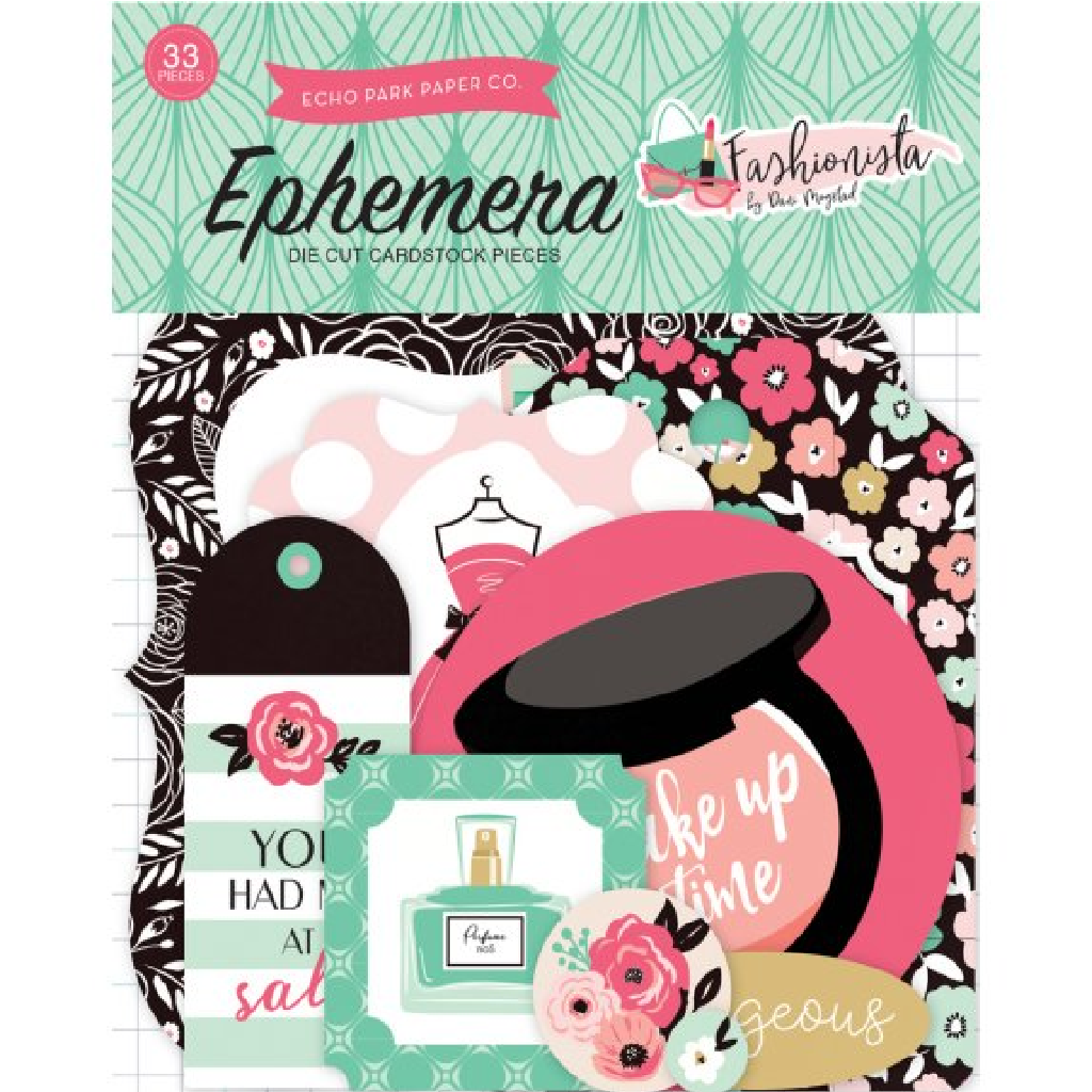 Echo Park Die Cut Cardstock Ephemera - Fashionista