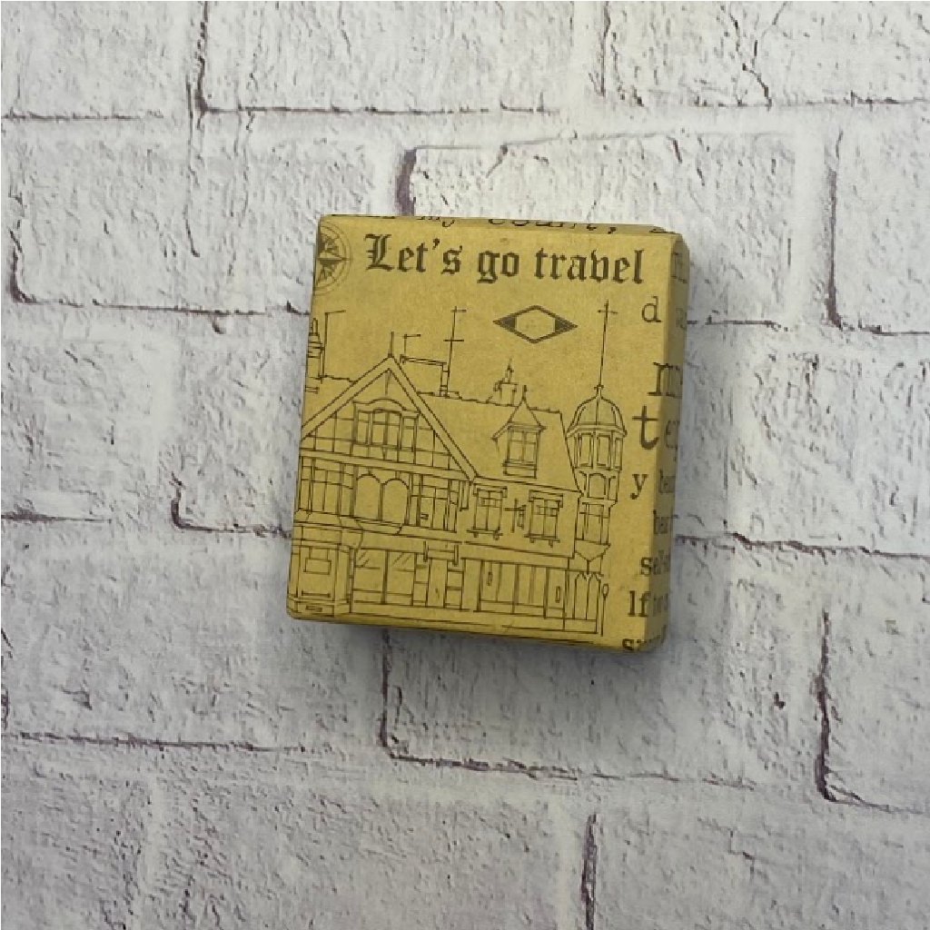 Moodtape Rubber Stamp - Lets Go Travel