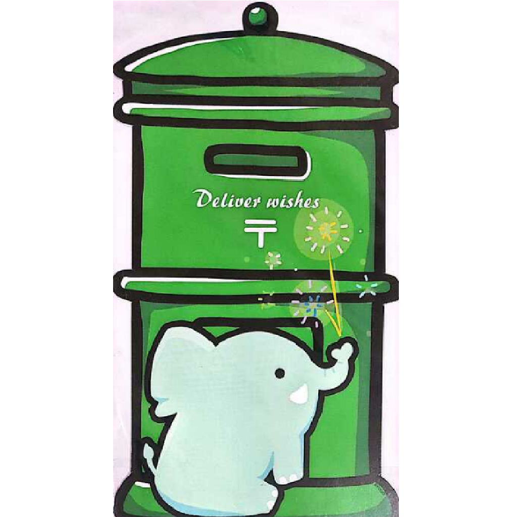 Mr.Post Elephant - Postcard