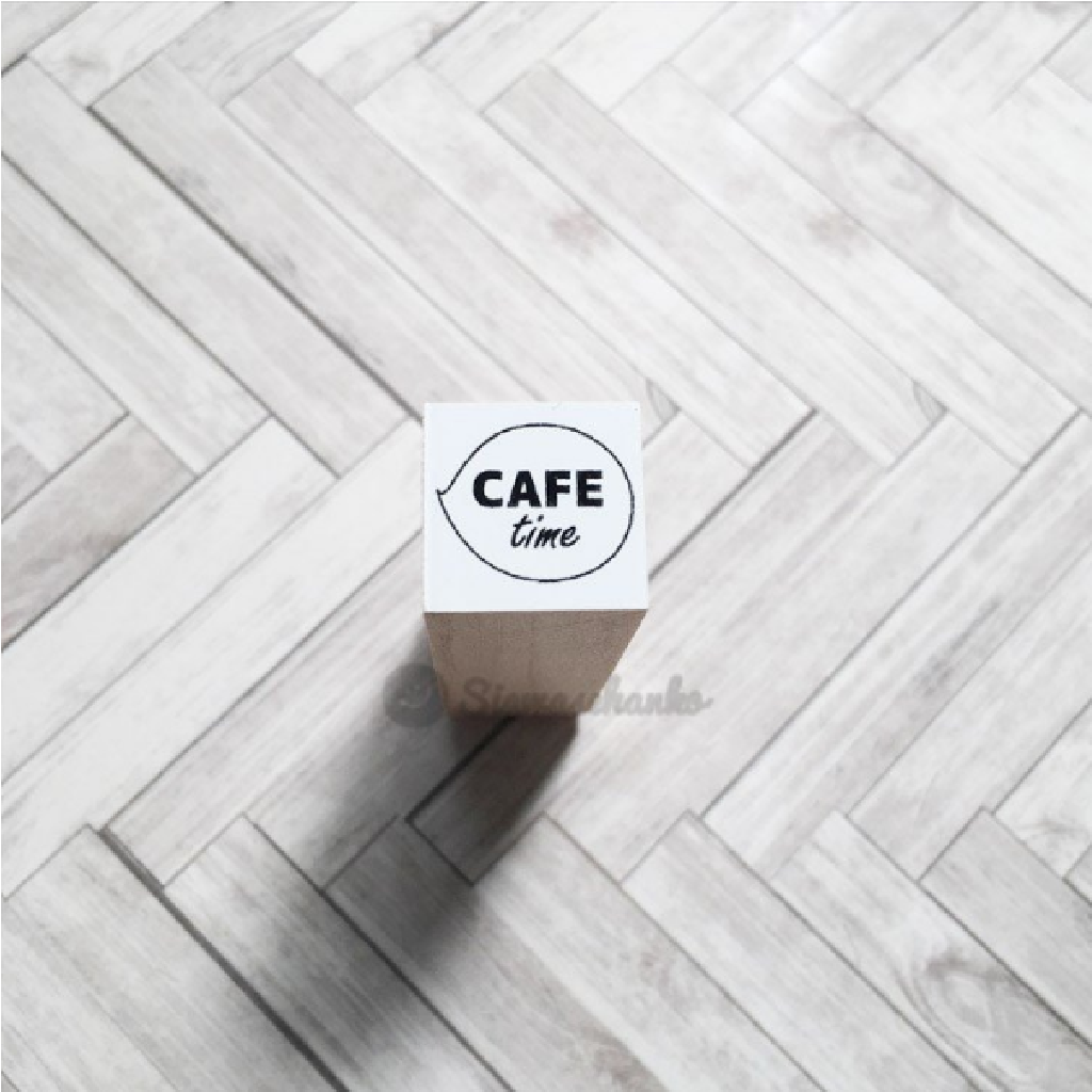 Siawasehanko Rubber Stamp - Cafe Time