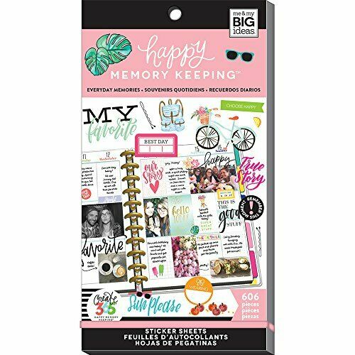 The Happy Planner Memory Keeping Theme 606 Stickers