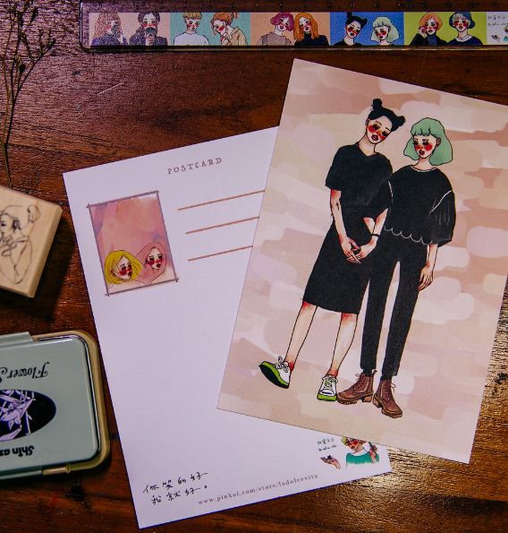 La Dolce Vita Postcard - Casual