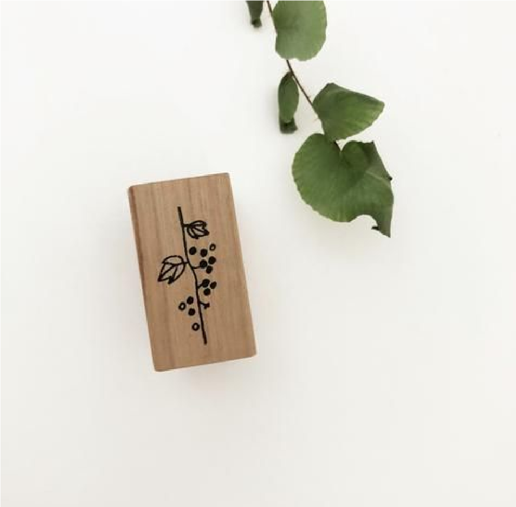 Kojima Inbo Rubber Stamp - Wild Grapes