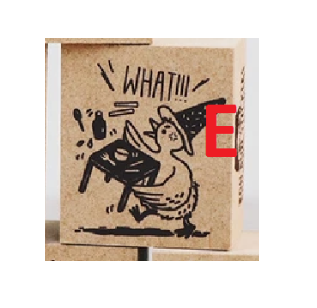 Rubber Stamp Bon Bon Stickers The Duck