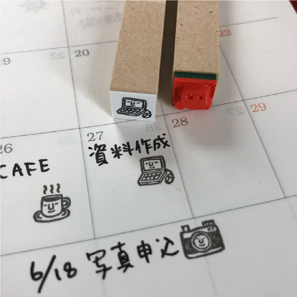 RiraRira Schedule Rubber Stamp - PC