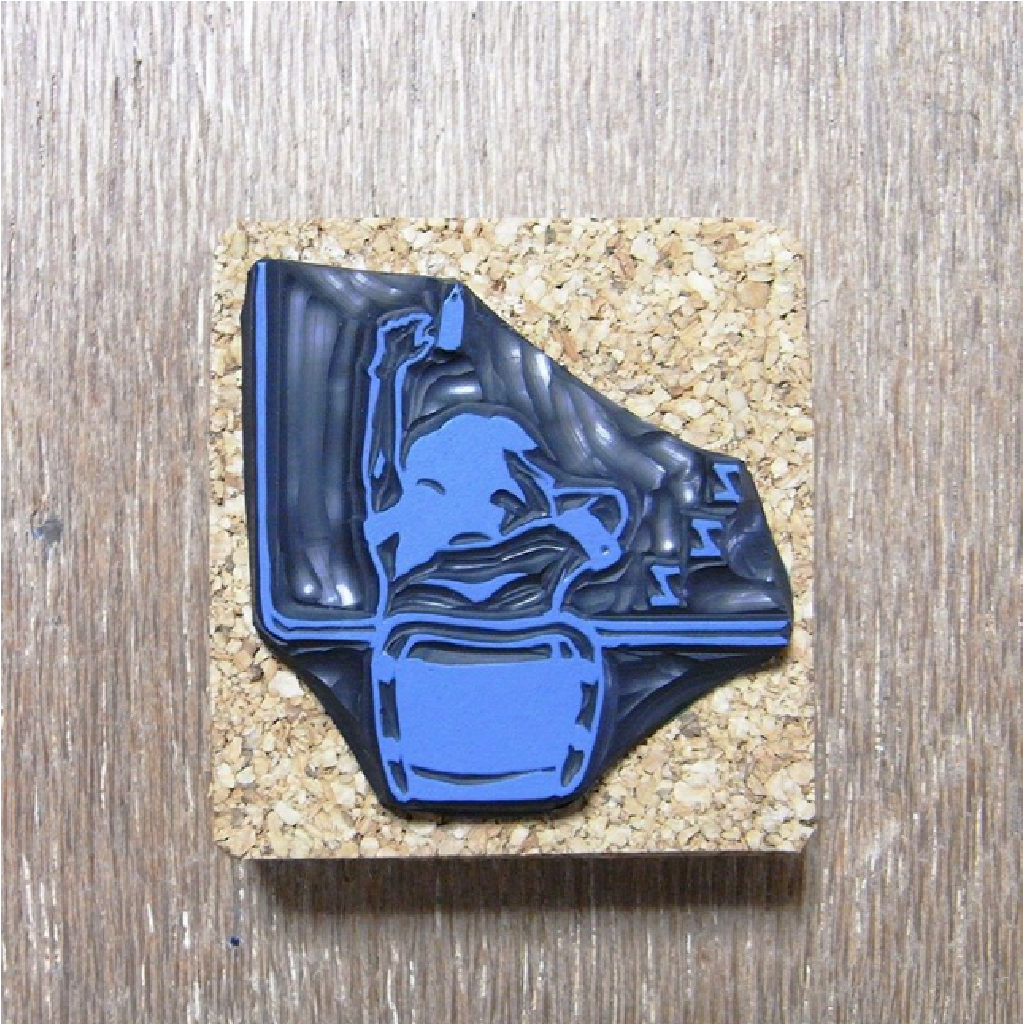 Rubber Stamp - Sleeping Girl