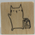 Catdoo - Bon Voyage Cat Rubber Stamp