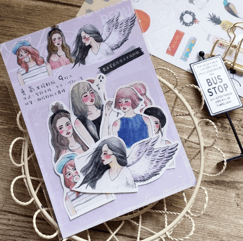 Starlululu Courage Girl Sticker Set