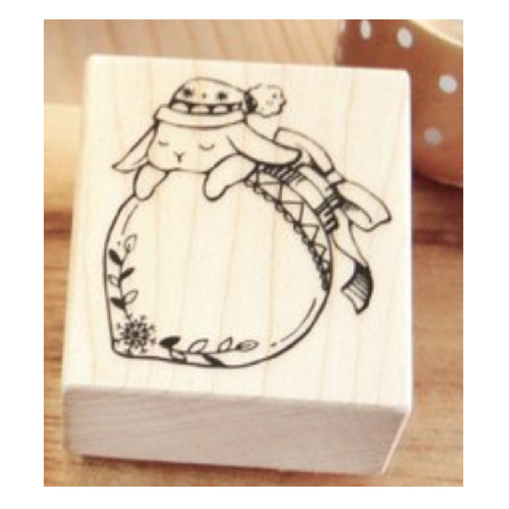 Maruco Art Rubber Stamp - Winter Animal 1pc