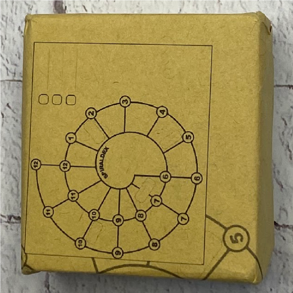 Moodtape Rubber Stamp - Spiral Index