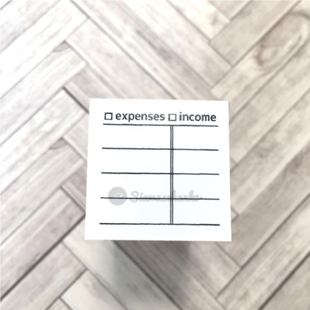 Siawasehanko Rubber Stamp - Expenses Income