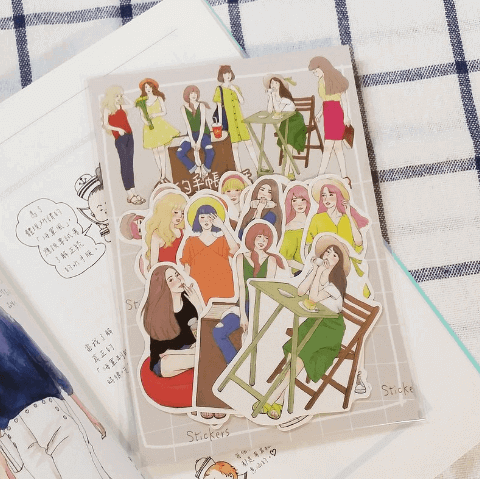 Starlululu My Handbook Life Girl Sticker Set