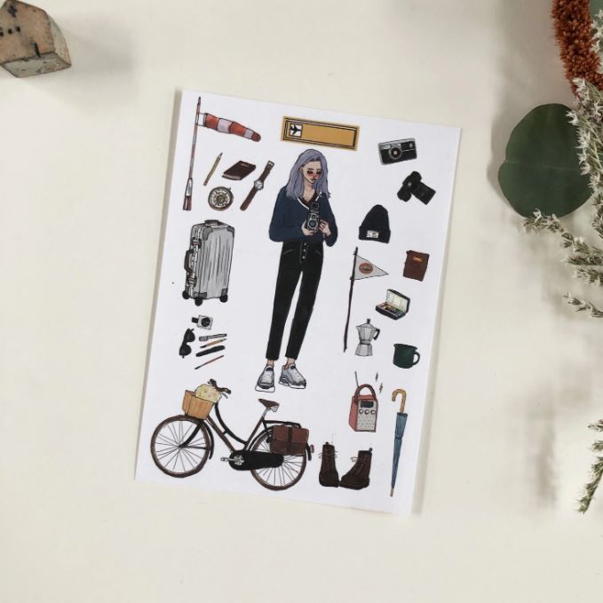 La Dolce Vita Postcard - Camera Girl