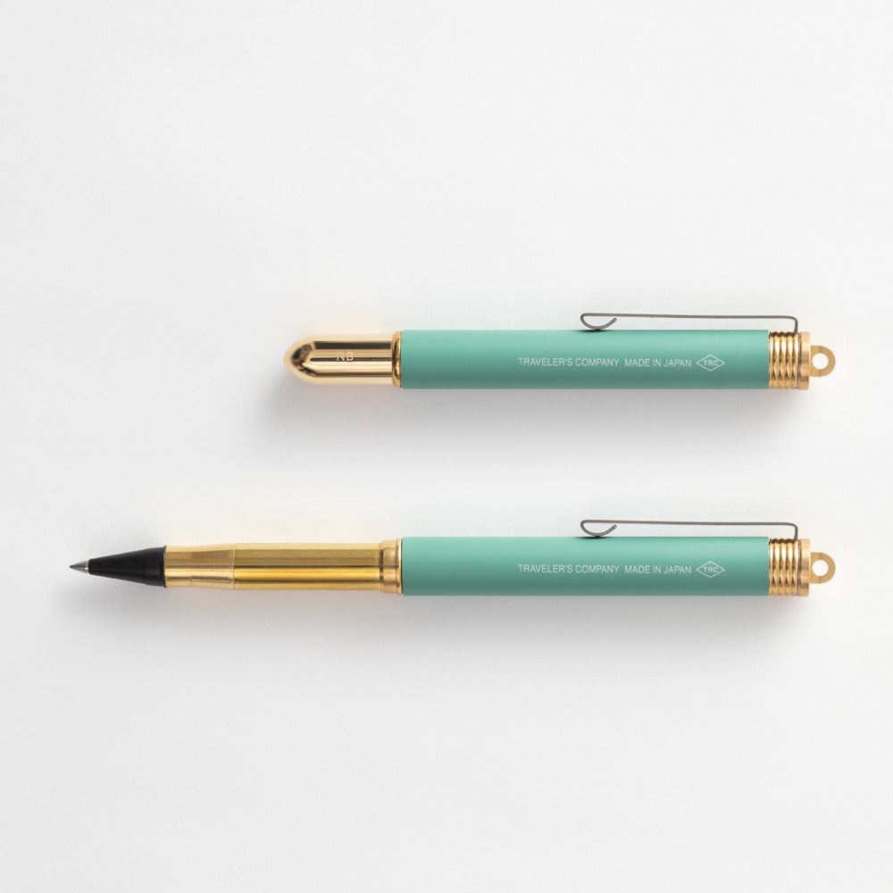 TRC Brass Rollerball Pen Factory Green