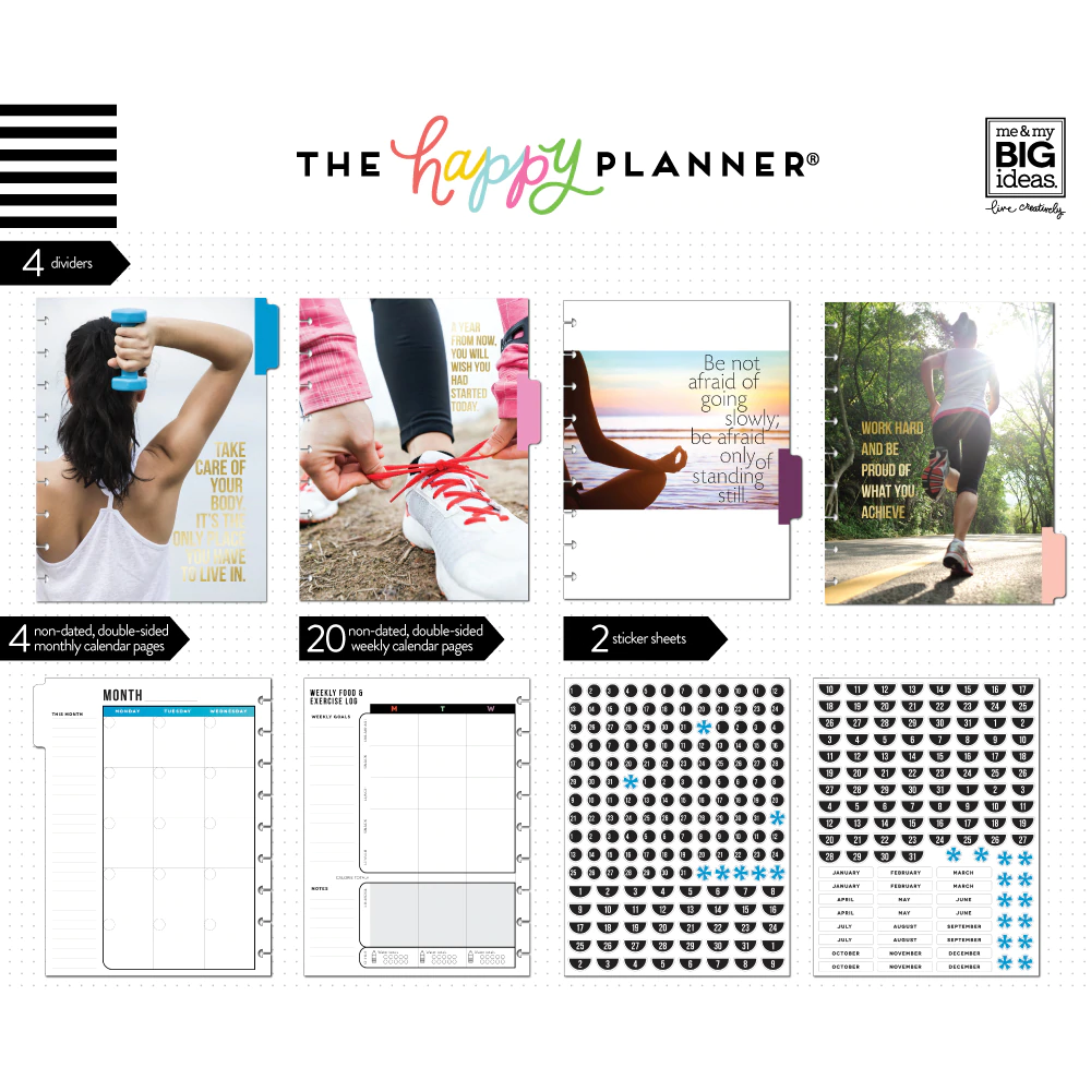 The Happy Planner Fitness Extension Pack Classic