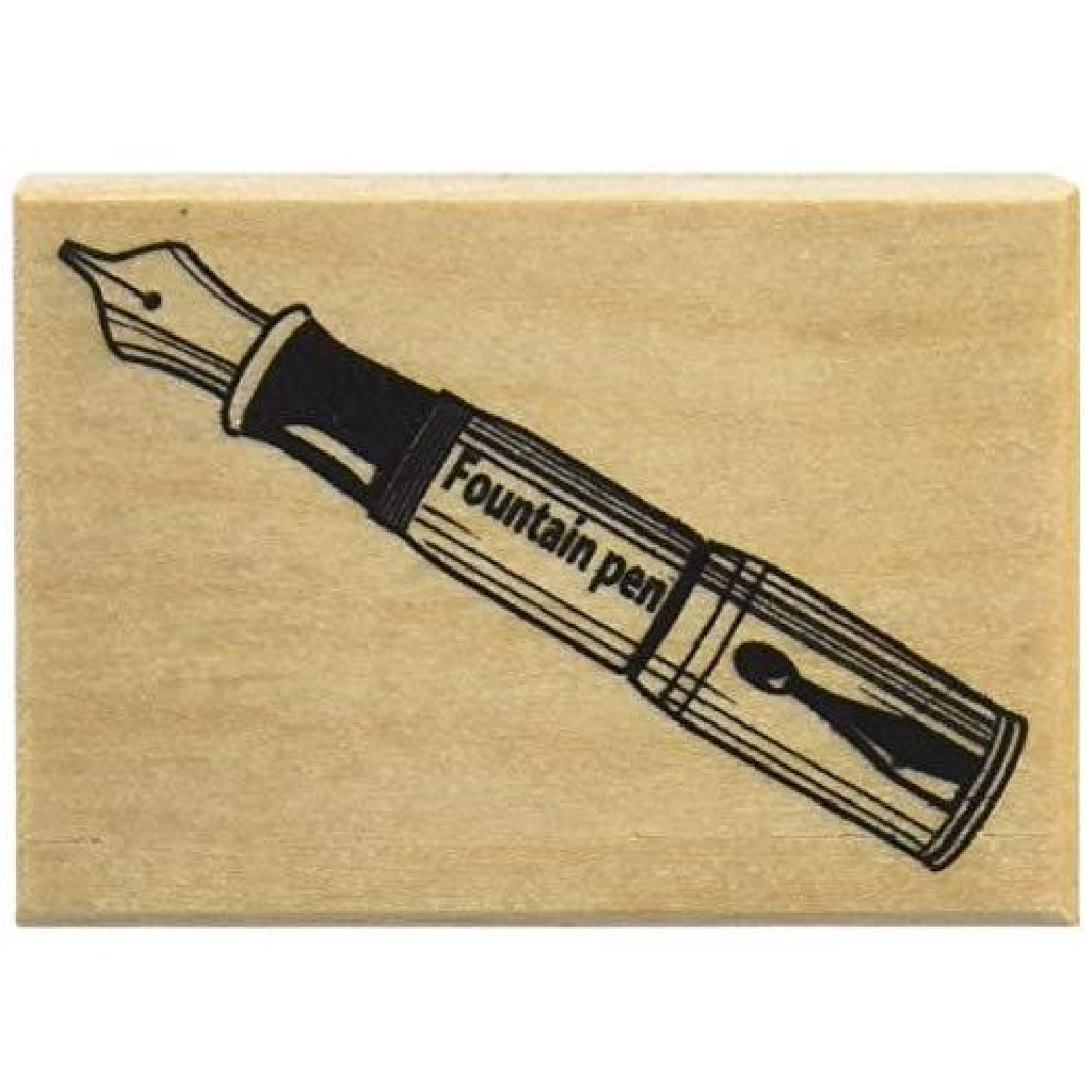 Kodomo No Kao Rubber Stamp - Fountain Pen
