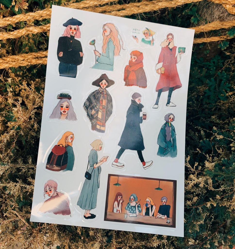 La Dolce Vita Sticker Sweet Girl and Friends