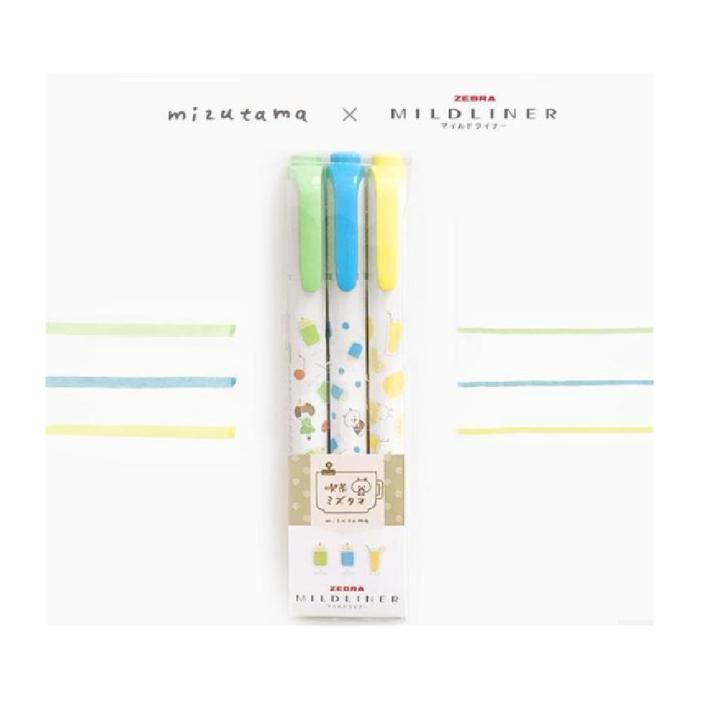 Mizutama X Zebra Mildliner Mix 3 Color - Drink