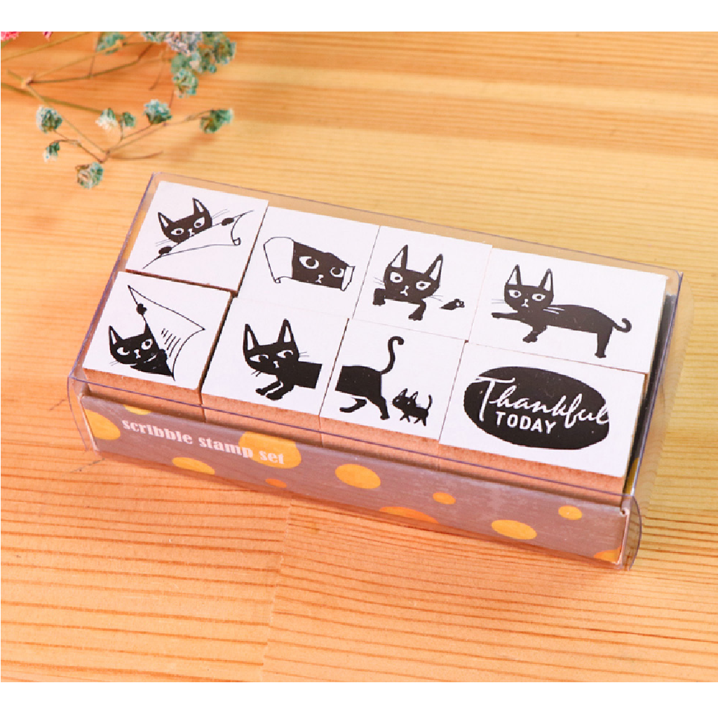 MICIA Scribble Stamp Set - Pocket Cat