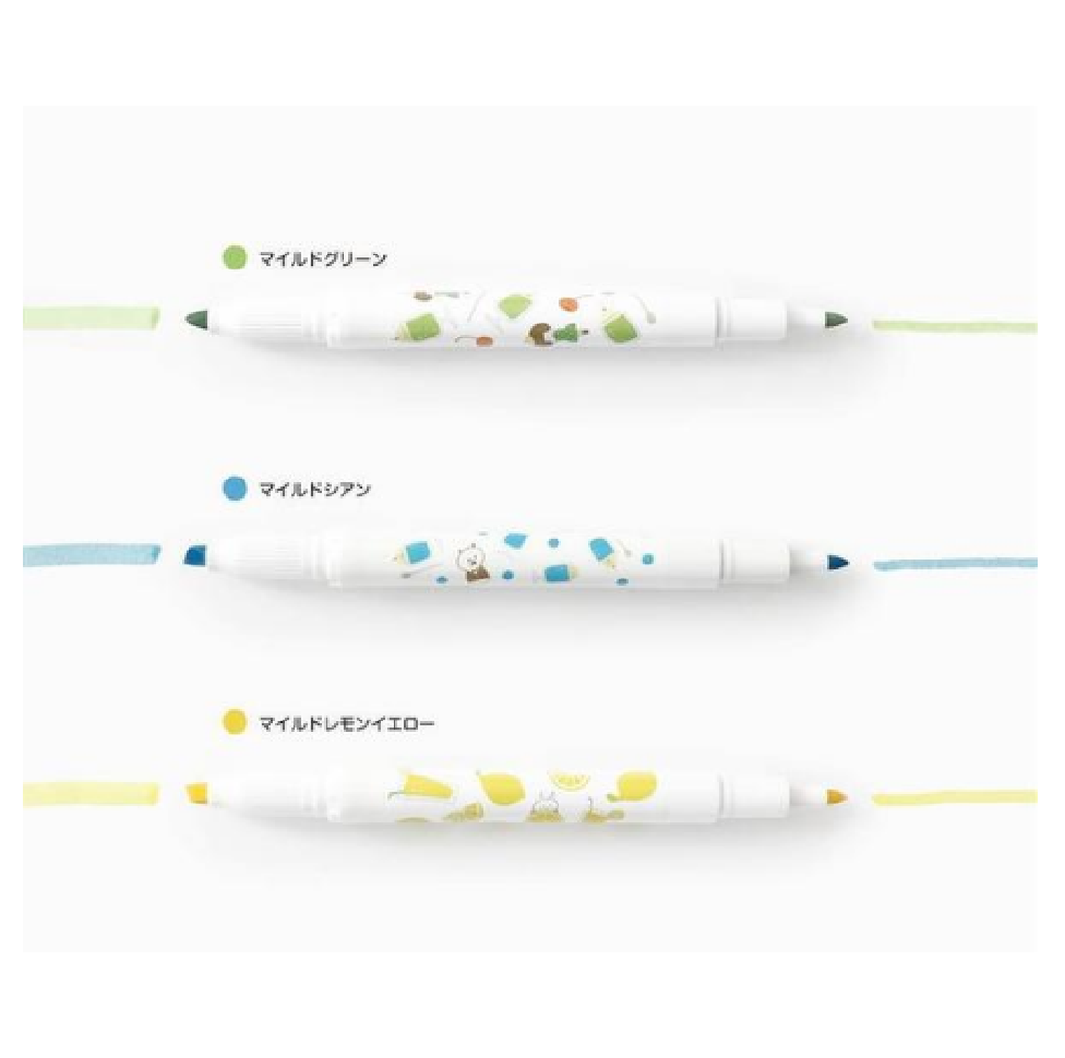 Mizutama X Zebra Mildliner Mix 3 Color - Drink