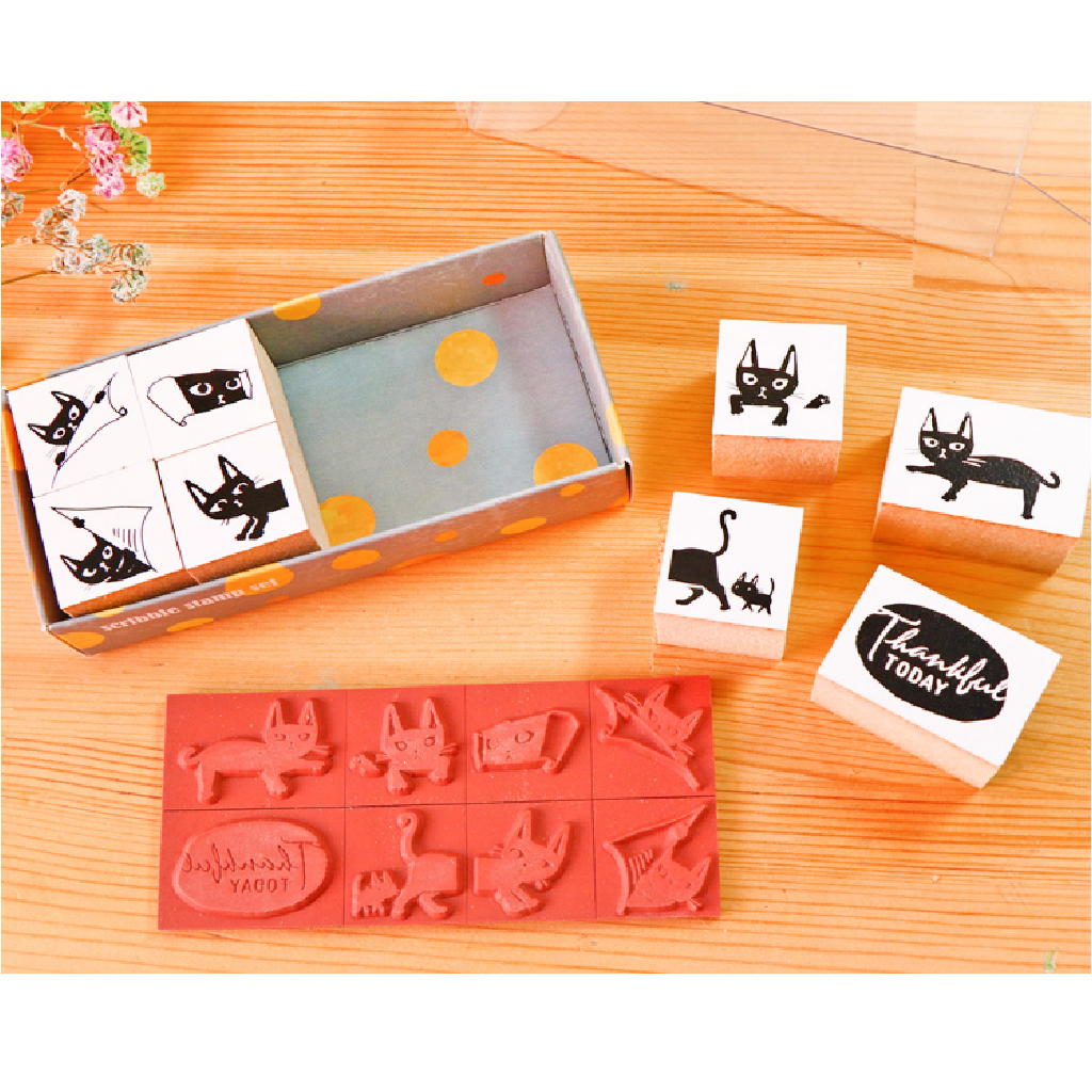 MICIA Scribble Stamp Set - Pocket Cat