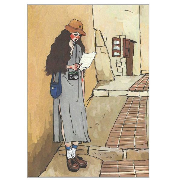 La Dolce Vita Postcard - Traveling Alone