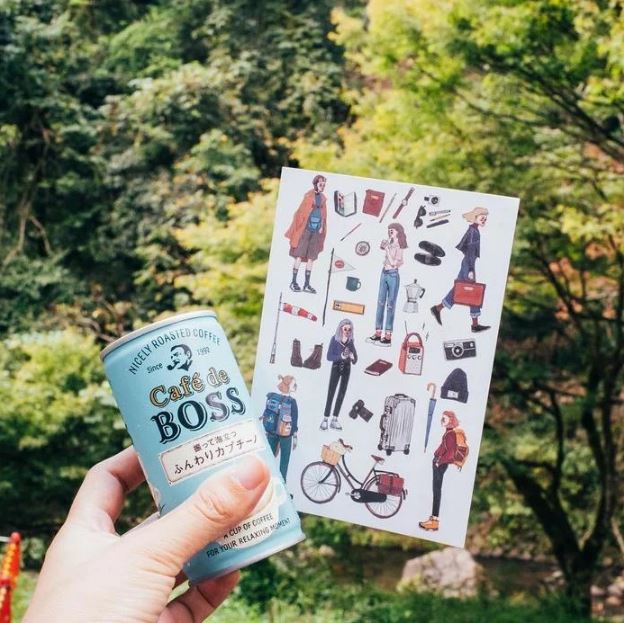 La Dolce Vita Postcard - Adventurous Girl