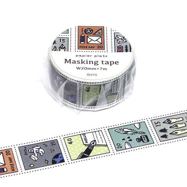Papier Platz Masking Tape Postage Stamp
