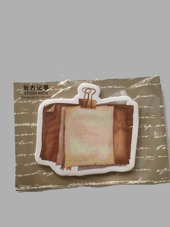 Retro Office Sticky Note Mocard - 2