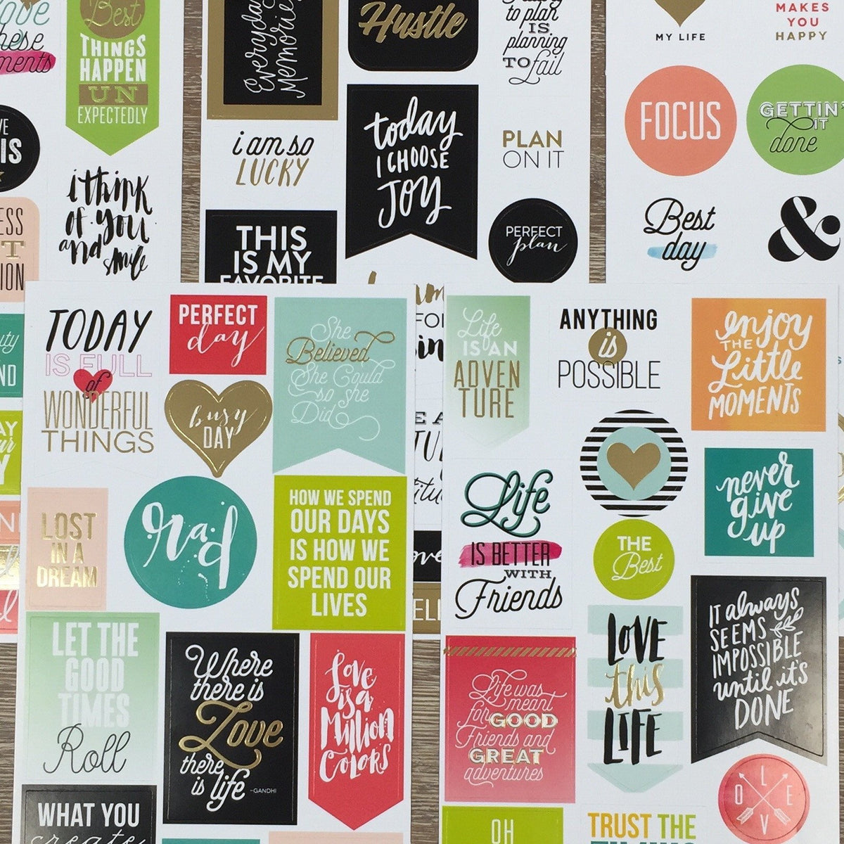 The Happy Planner 365 Collection Stickers Life Quotes 80 Pcs