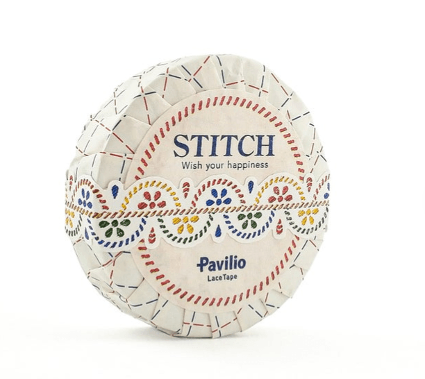 Pavilio Stitch Die Cut Lace Tape Jolly