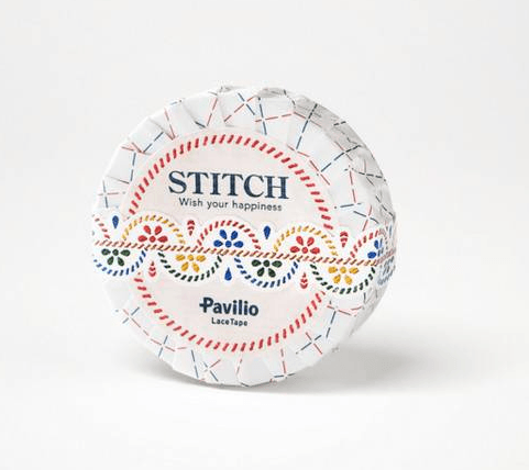 Pavilio Stitch Die Cut Lace Tape Jolly