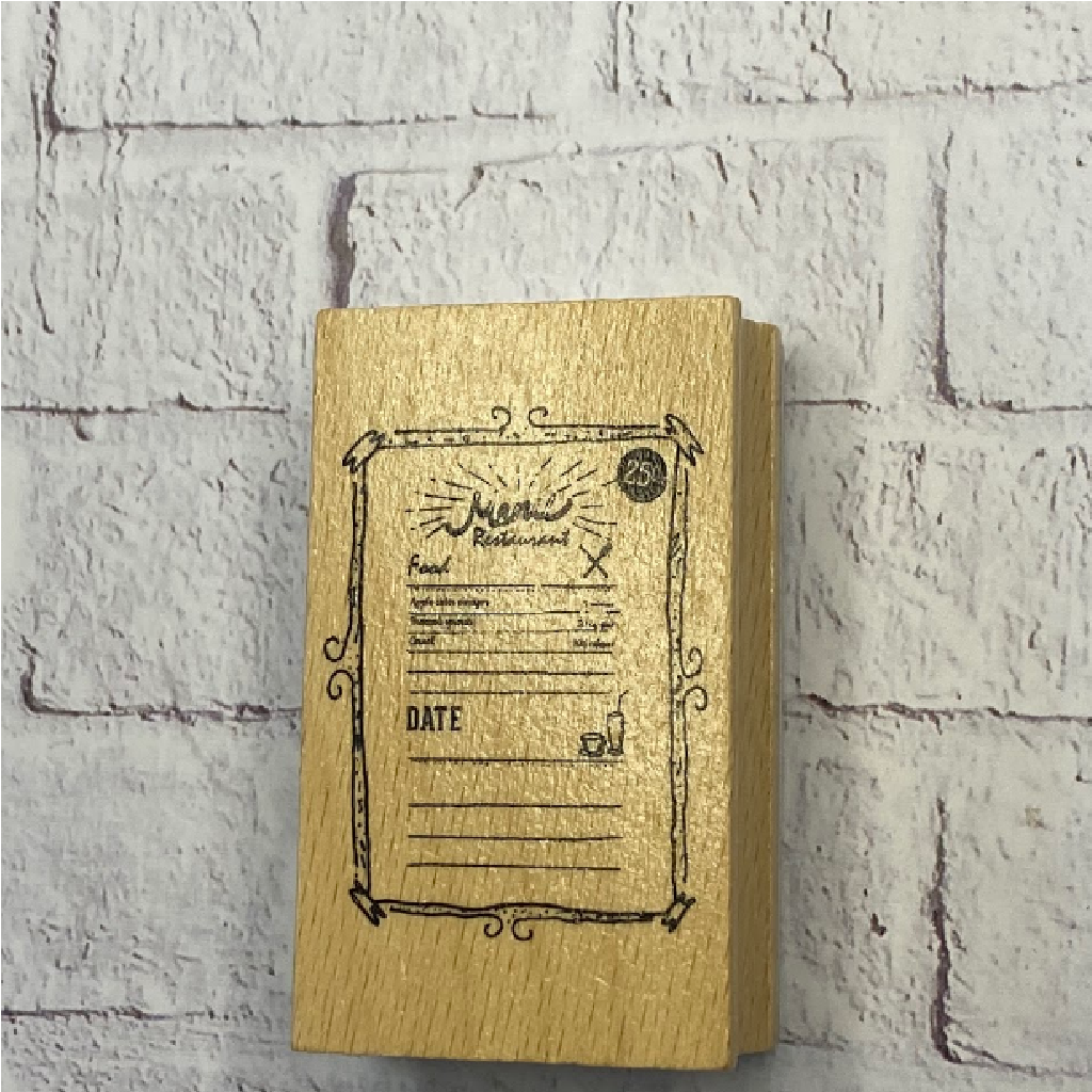 Rubber Stamp - Food Menu