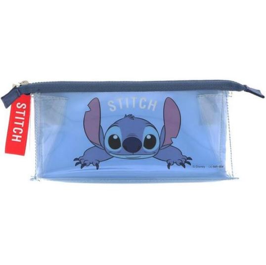 Disney Stitch Pen Case Transparent Blue