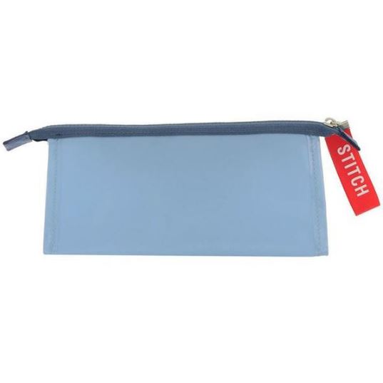 Disney Stitch Pen Case Transparent Blue