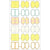 Mind Wave Sticker Index Seal Yellow Comment Shape