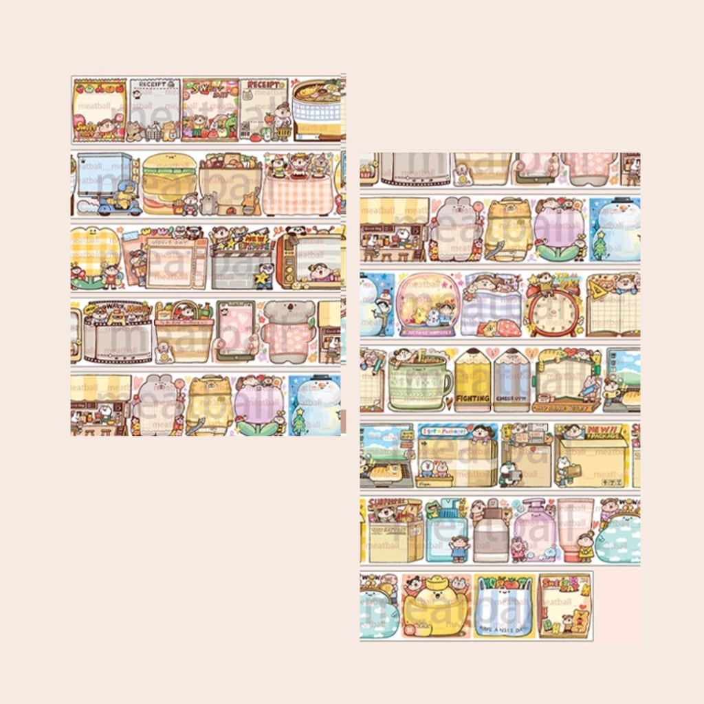 Meatball 196 Cm Notes Sticker Sampler